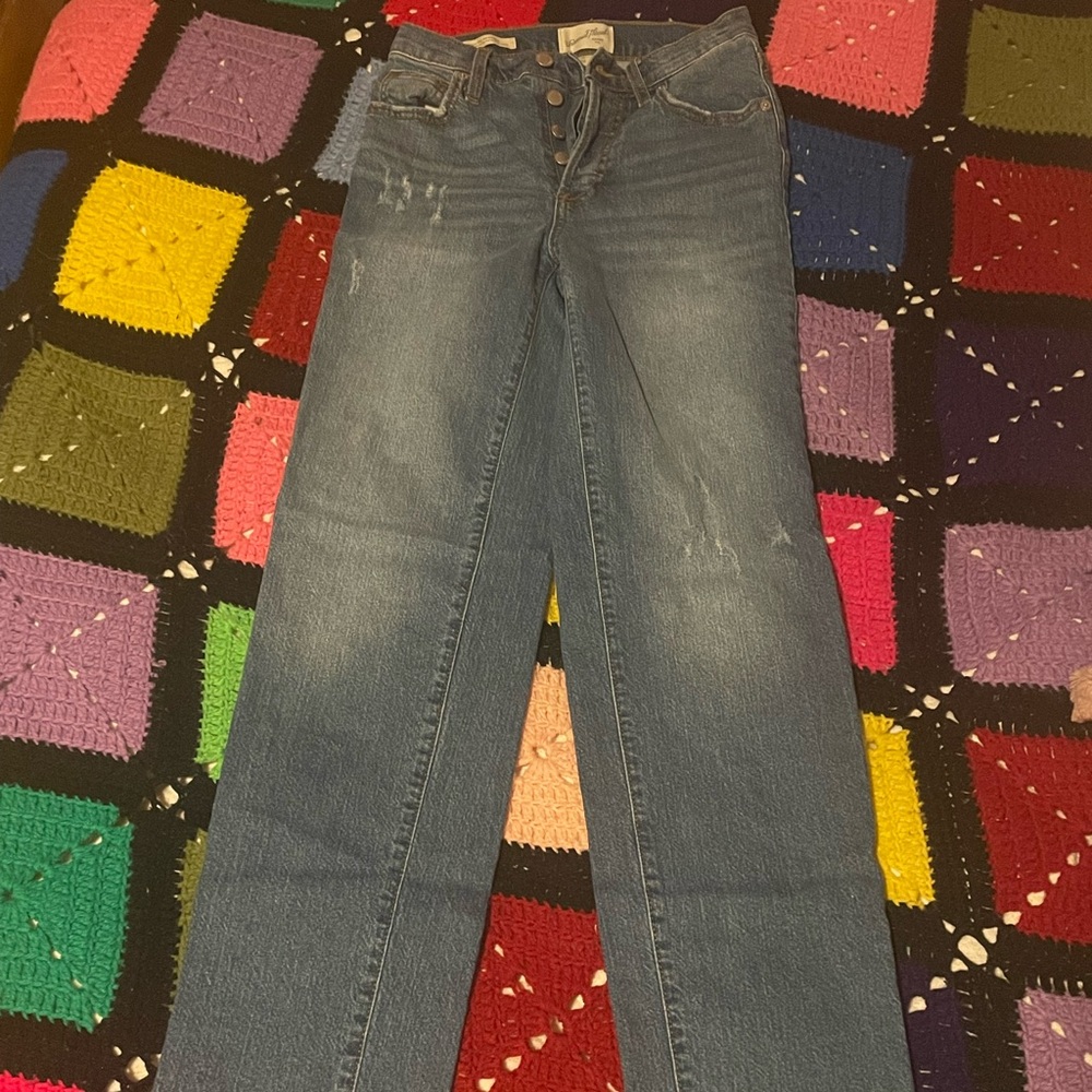 Medium blue high-rise Jeans, worn once
